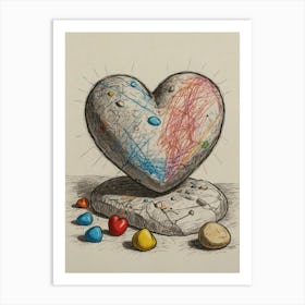 Heart Of Stone 10 Art Print