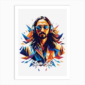 Steve Aoki 03 Portrait Music Icon WPAP Pop Art Style Art Print