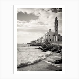 Sitges, Spain, Black And White Analogue Photography 2 Art Print