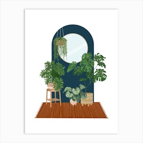 Modern Botanical Interior Art Print