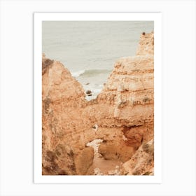 Rock Formations Near Coast Art Print