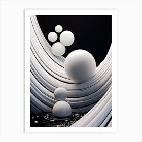 White Spheres Art Print