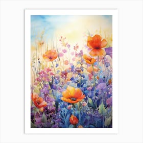 Colorful Wildflower Art Print