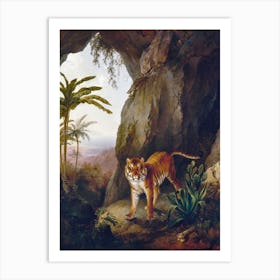 Tropical Tiger Art Print