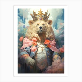 King Bear Art Print