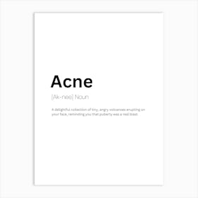 Acne Definition Meaning Póster