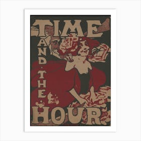 Poster Shows Father Time With A Young Woman (1895), Ethel Reed Art Print