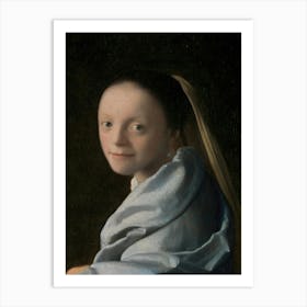 Johannes Vermeer Study Of A Young Woman Art Print