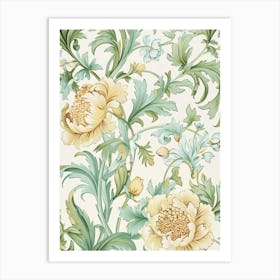 Floral Wallpaper 231 Art Print