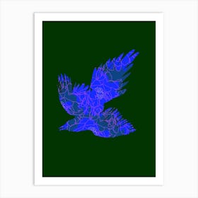 the blue bird Art Print