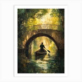 Man In A Boat 3 Art Print