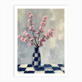 Cherry Blossoms In A Vase Art Print