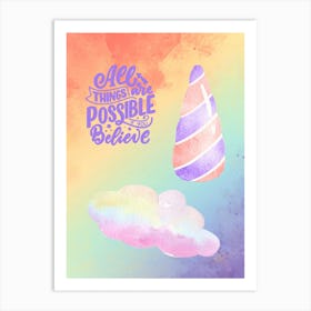 All Things Possible Art Print