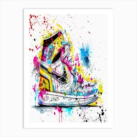 Jordan 1 Off White Sneaker Art Print