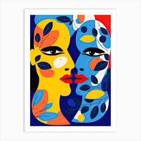 Gemini Illustration Zodiac Star Sign 1 Art Print