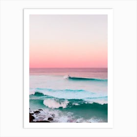 Bronte Beach, Australia Pink Photography 1 Art Print