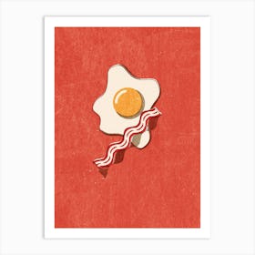 Fast Food Egg And Bacon Art Print