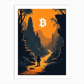 Bitcoin In The Jungle 2 Art Print