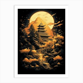 Japanese Temple 4 Art Print