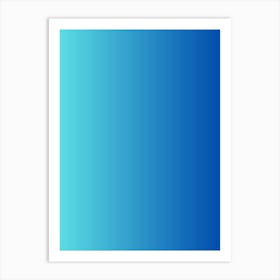 Blue And White Background Art Print