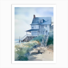 House On The Beach Art Print