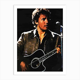 Bruce Springsteen Guitar Art Print