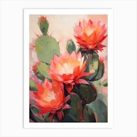 Cactus Painting Acanthocalycium Cactus 5 Art Print