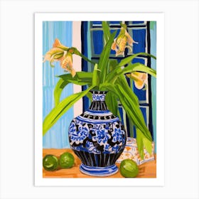 Flowers In A Vase Still Life Painting Bluebell 1 Art Print