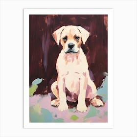 A Boxer Dog Painting, Impressionist 7 Art Print