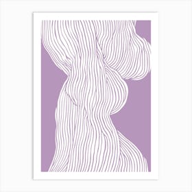 Fibers No 1 Purple Art Print