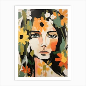 Flower Girl 3 Art Print