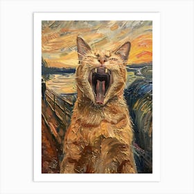 Scream Cat 2 Art Print