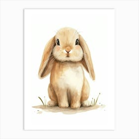 Britannia Petite Rabbit Kids Illustration 3 Art Print