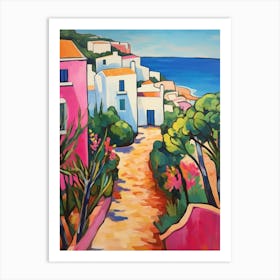 Algarve Portugal 4 Fauvist Painting Art Print