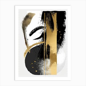 Gold And Black Canvas Print 21 Art Print