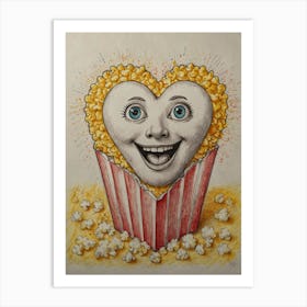 Heart Of Popcorn 2 Art Print