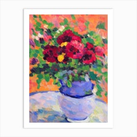 Lisianthus 2  Matisse Style Flower Art Print