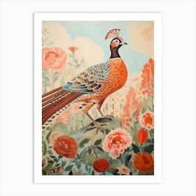 Pheasant 2 Detailed Bird Painting Art Print