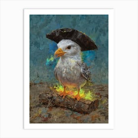 Pirate Seagull Art Print