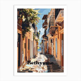 Rethymno Greece 1 Travel Poster 3 4 Resize Art Print