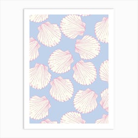 Seashell Pattern Art Print