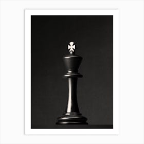 CHESS - The Black King I Art Print