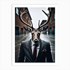 The Dapper Stag Art Print