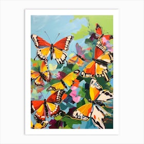 Pop Art Dingy Skipper Butterfly  1 Art Print
