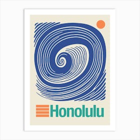 Surf Honolulu Art Print