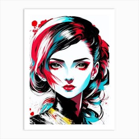 Cute woman 2 Art Print