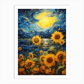 Sunflowers By Van Gogh Art Print