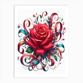 Red Rose 18 Art Print