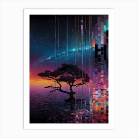 Tree In The Sky 5 Art Print