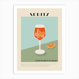 Spritz Cocktail Print Art Print